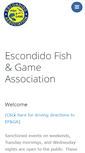 Mobile Screenshot of escondidofishandgame.com